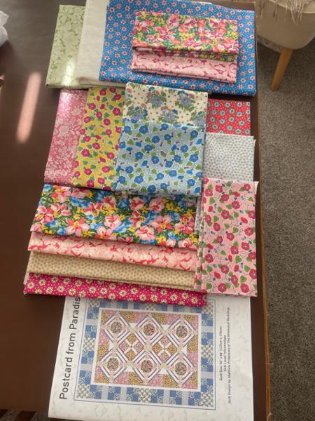 Liberty Postcard From Paradise Quilt Kit 142 x 188cm