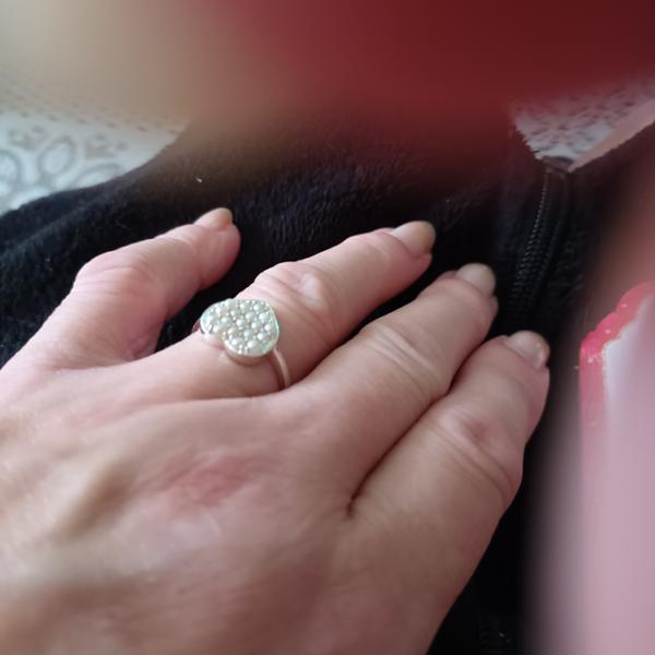 Size N to O Indonesian Seed Pearl Sterling Silver Ring (2 MM)