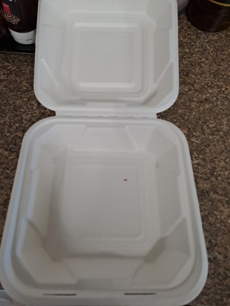 Biodegradable 8" x 8" Square Food Box 1000ml, 50 Pack, Eco-Friendly, Microwave & Freezer Safe, Compostable, for Catering, Takeaway, and Food Storage