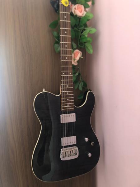 G&L Tribute ASAT Deluxe Carved Top in Trans Black