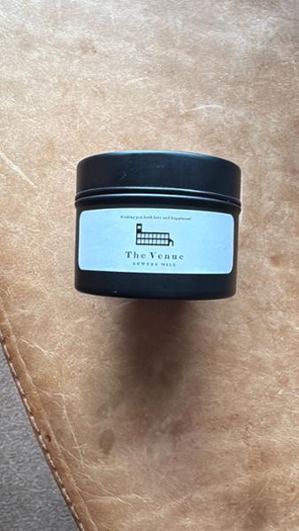 Matt black candle tin