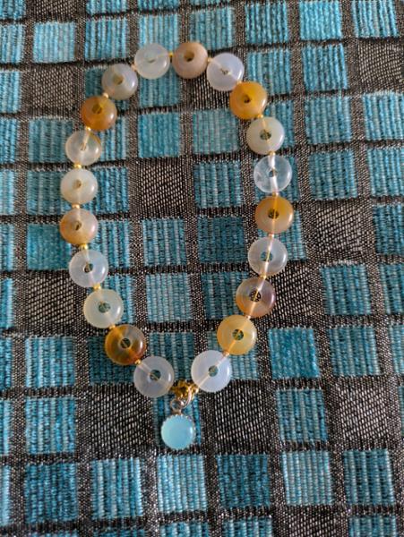 30cts Carnelian Donuts Approx 10mm, 10cm Strand