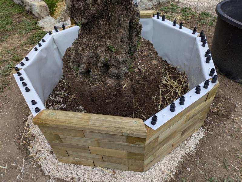 Jardiniere octogonale 1.65m