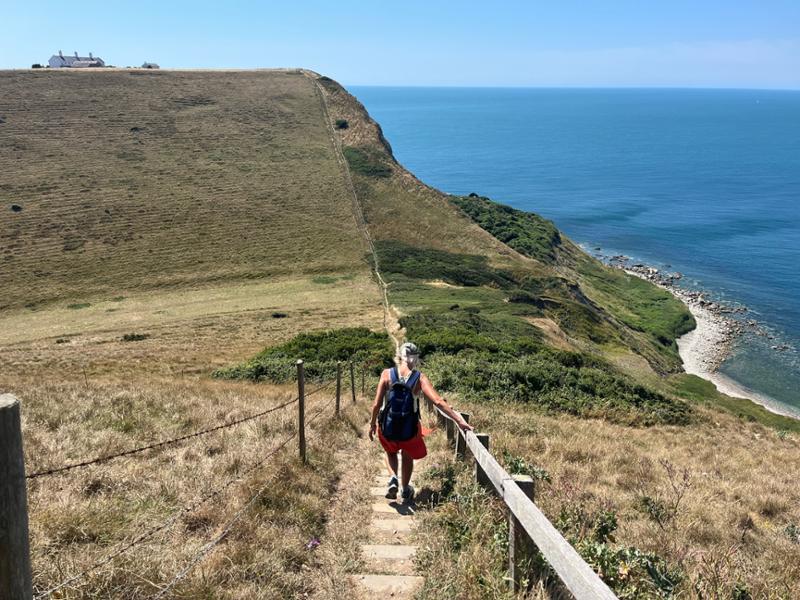 Beautiful walk along the coast of Dorset.