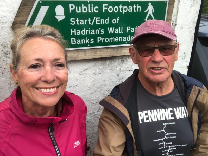 Clive & Janes Hadrian’s Wall walk.