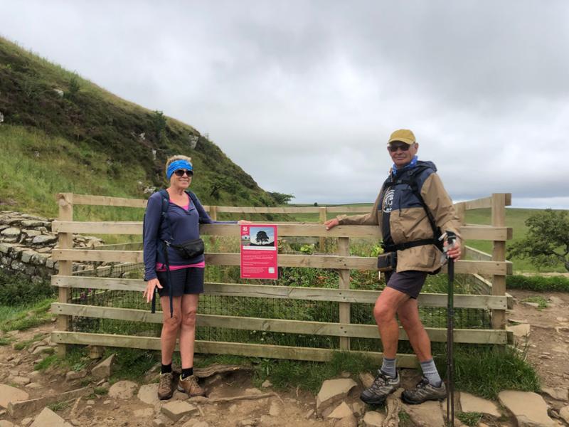 Clive & Janes Hadrian’s Wall walk.