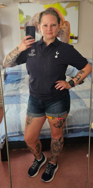 Spurs Mens Champions League Navy Polo
