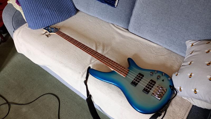 Ibanez SR300EB Dot Bass, Deep Ocean Metallic, B Stock