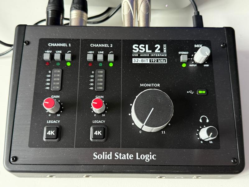 SSL 2 V2 USB-C Audio Interface with Analog Mic Preamps