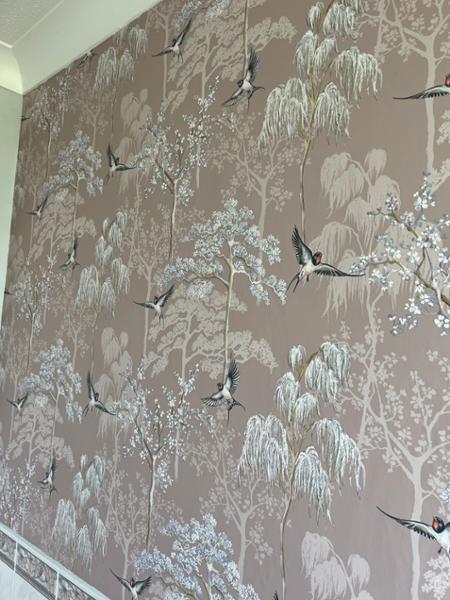 Japanese Garden Wallpaper Blush Pink World of Wallpaper E100335AH