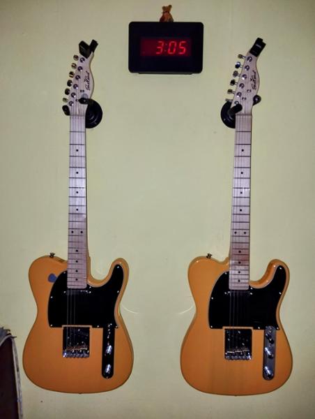 EastCoast T1 Electric Guitar in Butterscotch with Maple Fretboard