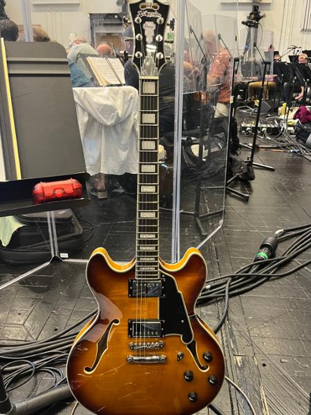 D'Angelico Premier DC Double Cutaway Stopbar Electric Guitar in Dark Iced Tea Burst