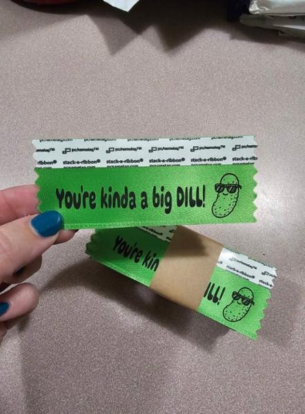 4 x 1-5/8 Custom Badge Ribbon