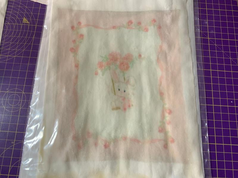 Edible fabric sheet