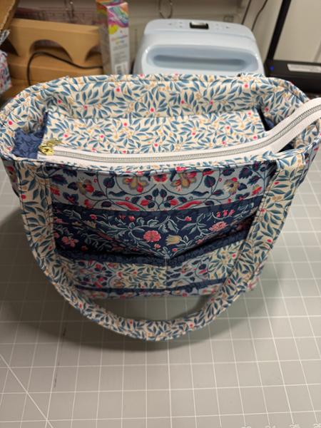 Suzie Duncan Blue Liberty Craft Garden The Libby Bag Kit: Instructions & Fabric (2m)