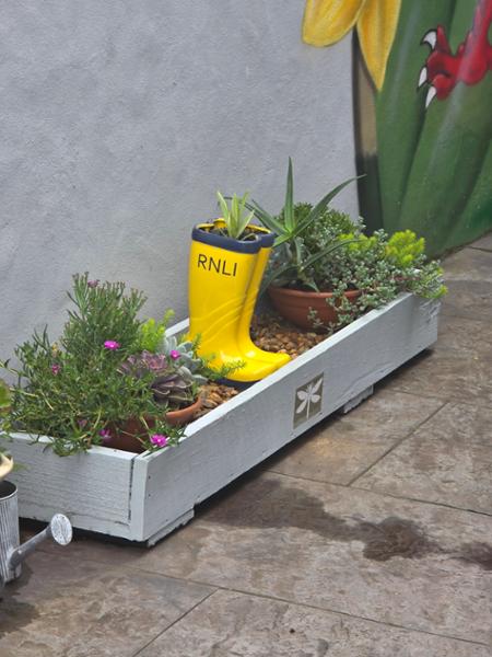 RNLI Yellow Welly Garden Planter Large