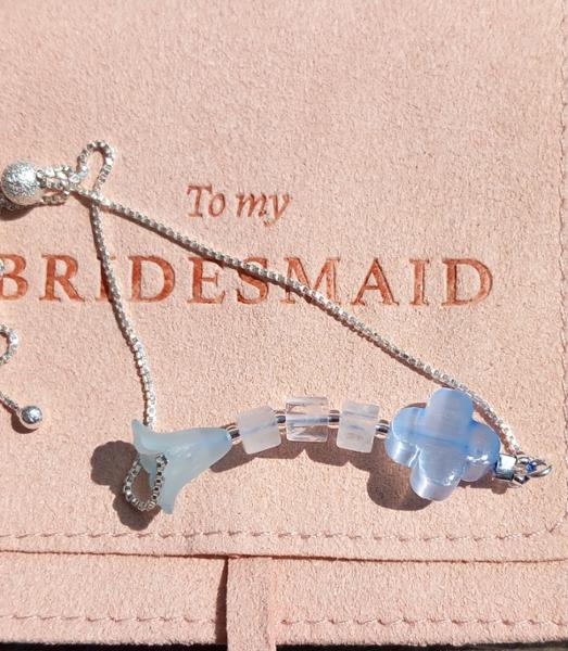 Bridesmaid Suedette Pouch, Approx 8cm
