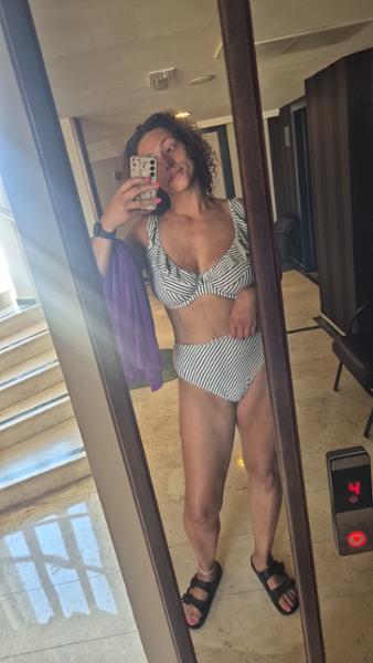 Freya Jewel Cove High Apex Plunge Bikini Top Plain Turquoise