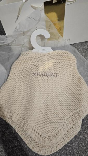 Katie Loxton Knitted Baby Poncho