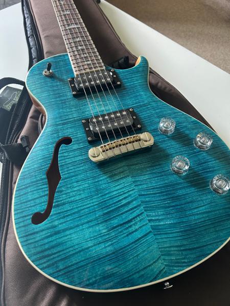 PRS SE Zach Myers Signature Semi-Hollow Electric Guitar in Myers Blue