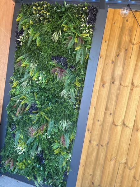 Combo of 3 Premium Artificial Plants Green Wall Panels 1m x 1m | Living Wall UV Protected | Realistic Quality Fake Foliage | Designer Feature Wall