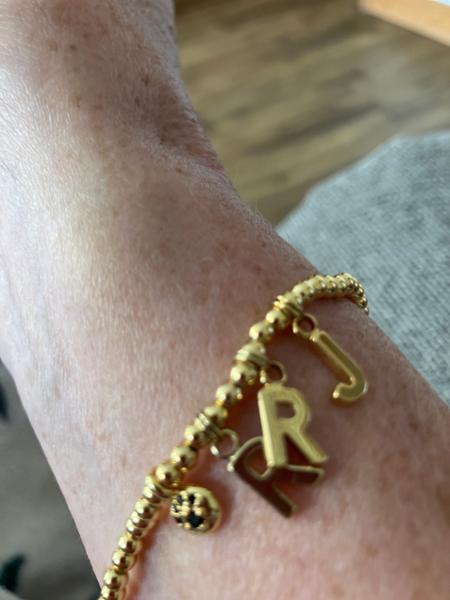 PERSONALISATION | CHARM | Gold | -J
