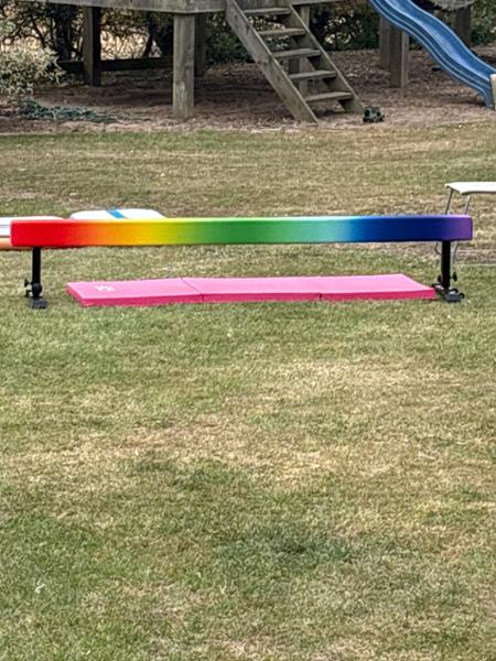 Cannons UK 8ft Solid Gymnastic Beams, now with adjustable legs
