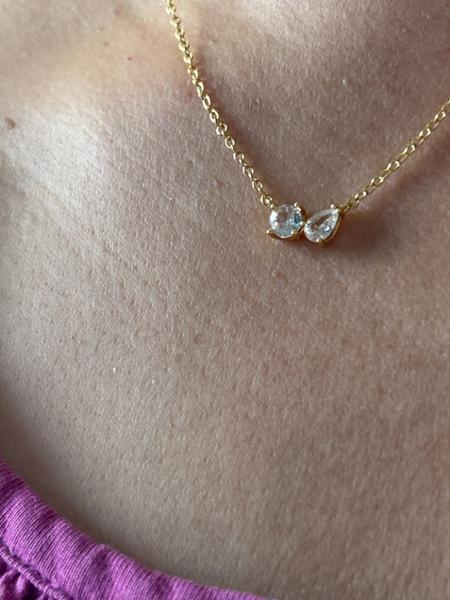'Two' Love From Your Little Ones Necklace in Gold Plating