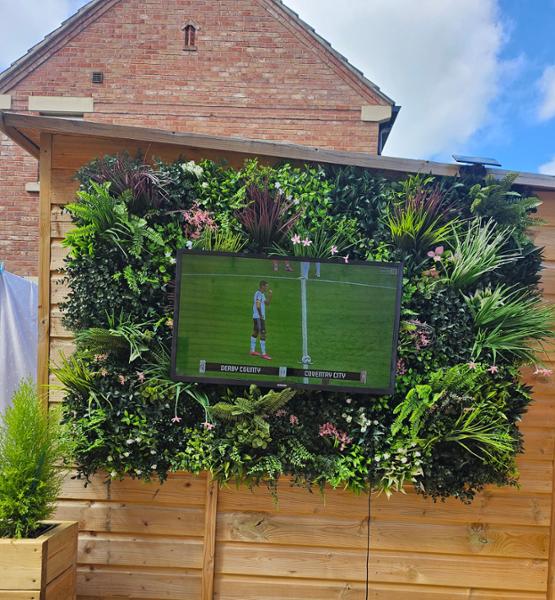 Garden TV wall