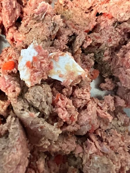 Sharp plastic found deep inside my meat