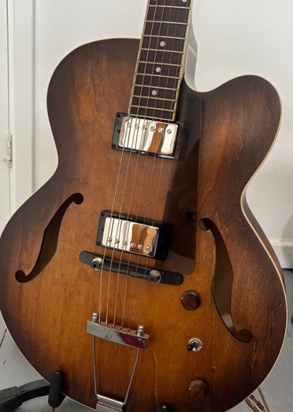 Ibanez AF55 Semi-Hollow Electric Guitar in Tobacco Flat