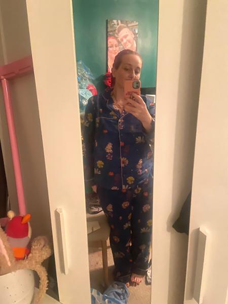 Their Nibs, Girls Cotton Pyjamas Navy Field Flower, 7-8