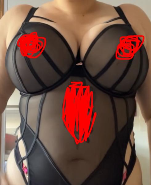 Scantilly Senses Plunge Bodysuit Black
