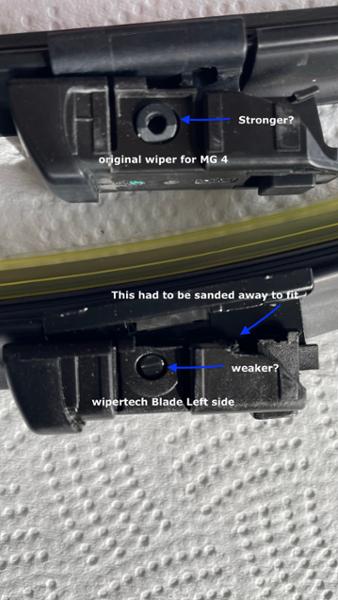 Wiper blades for MG MG4 2023 - 2025 (MEH32)