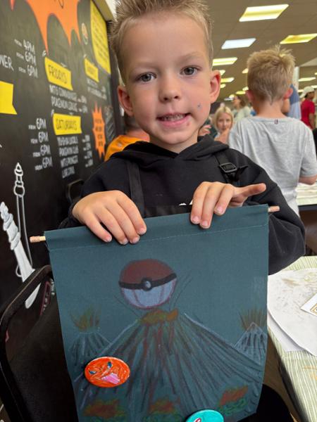 Pokemon Craft Workshop: Pin Badges and Pennants August 5 (1.45pm-3.15pm)