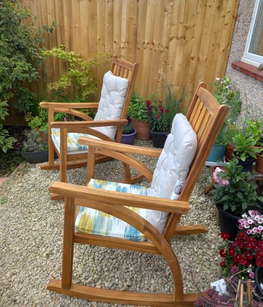 Lymington Acacia Wooden Rocking Chair