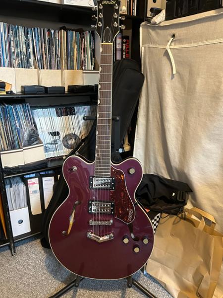 Gretsch G2622 Streamliner Center Block Double-Cut Electric Guitar with V-Stoptail in Burnt Orchid