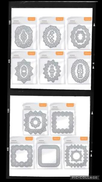 Tonic Studios Essential Dies - Decorative Oval Dies - 6 pack
