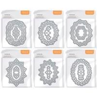 Tonic Studios Essential Dies - Decorative Oval Dies - 6 pack