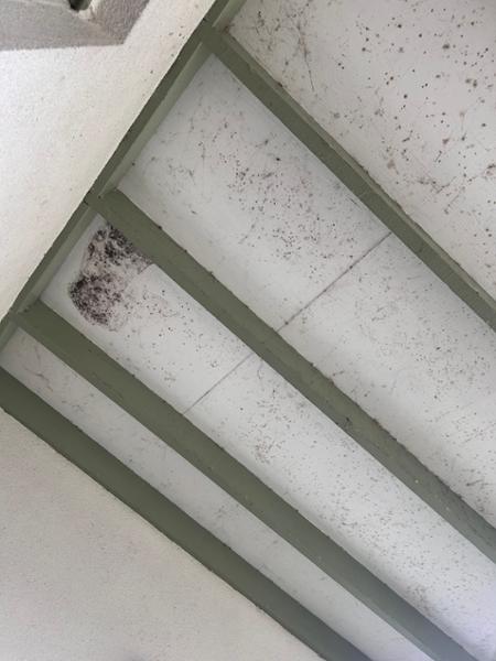 Dirty and rundown apartment.