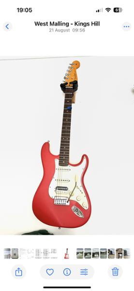 Fender American Ultra Luxe Vintage '60s Stratocaster HSS in Fiesta Red