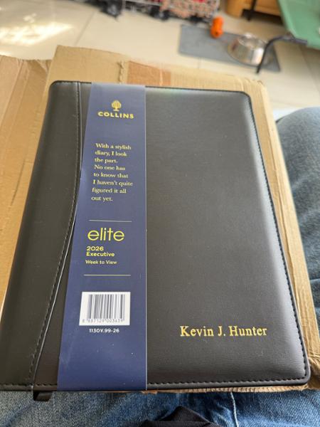 Elite - Executive Week-To-View Diary - 2026 Calendar Year Planner