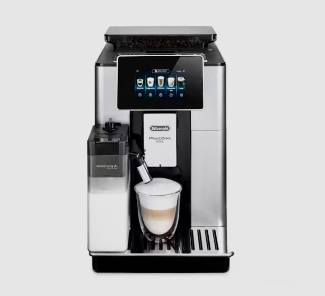 PrimaDonna Soul One Connected Touch Bean to Cup coffee machine - Metal & Black