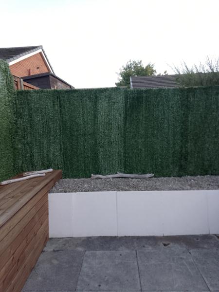 Evergreen Artificial Conifer Hedge Garden Fence Privacy Screen, 1m x 3m | Fire Resistant | UV Protected | Privacy Barrier | Low Maintenance