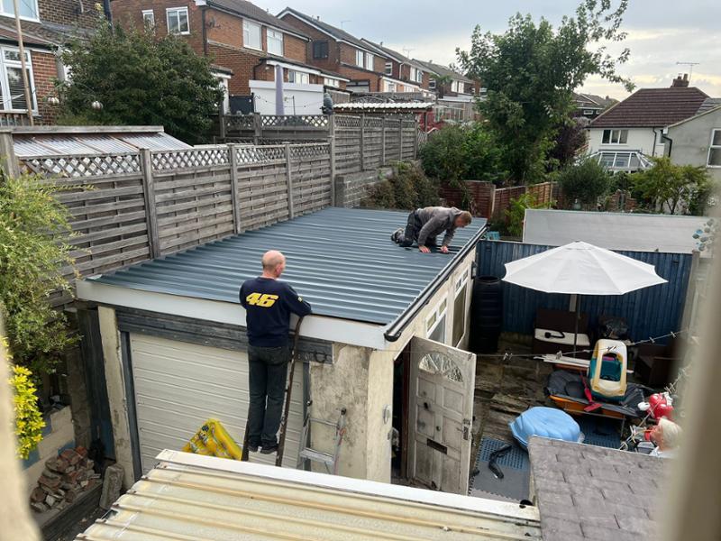 Garage roof panes