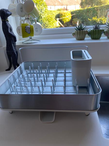 Joseph Joseph Extend Steel Light Stone Expandable Dish Rack