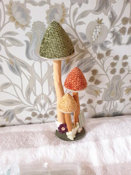 Trio of Autumn Toadstools |Floralsilk