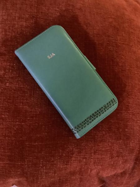 "Rila" iPhone 15  Plus 6.7" Turquoise Genuine Leather Wallet Case for Women, each with a Unique Vintage Patina