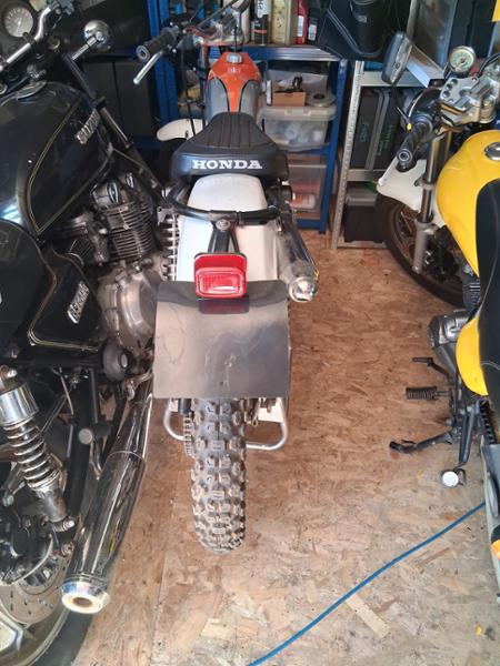 Rear light and reg board