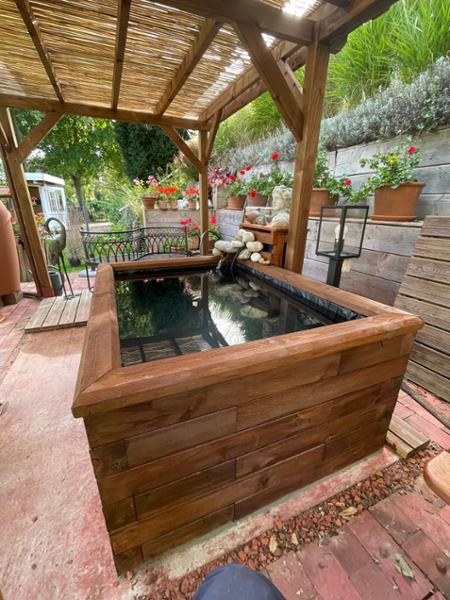 Bassin surélevé en bois / Concevez forme et taille